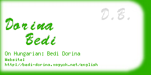 dorina bedi business card